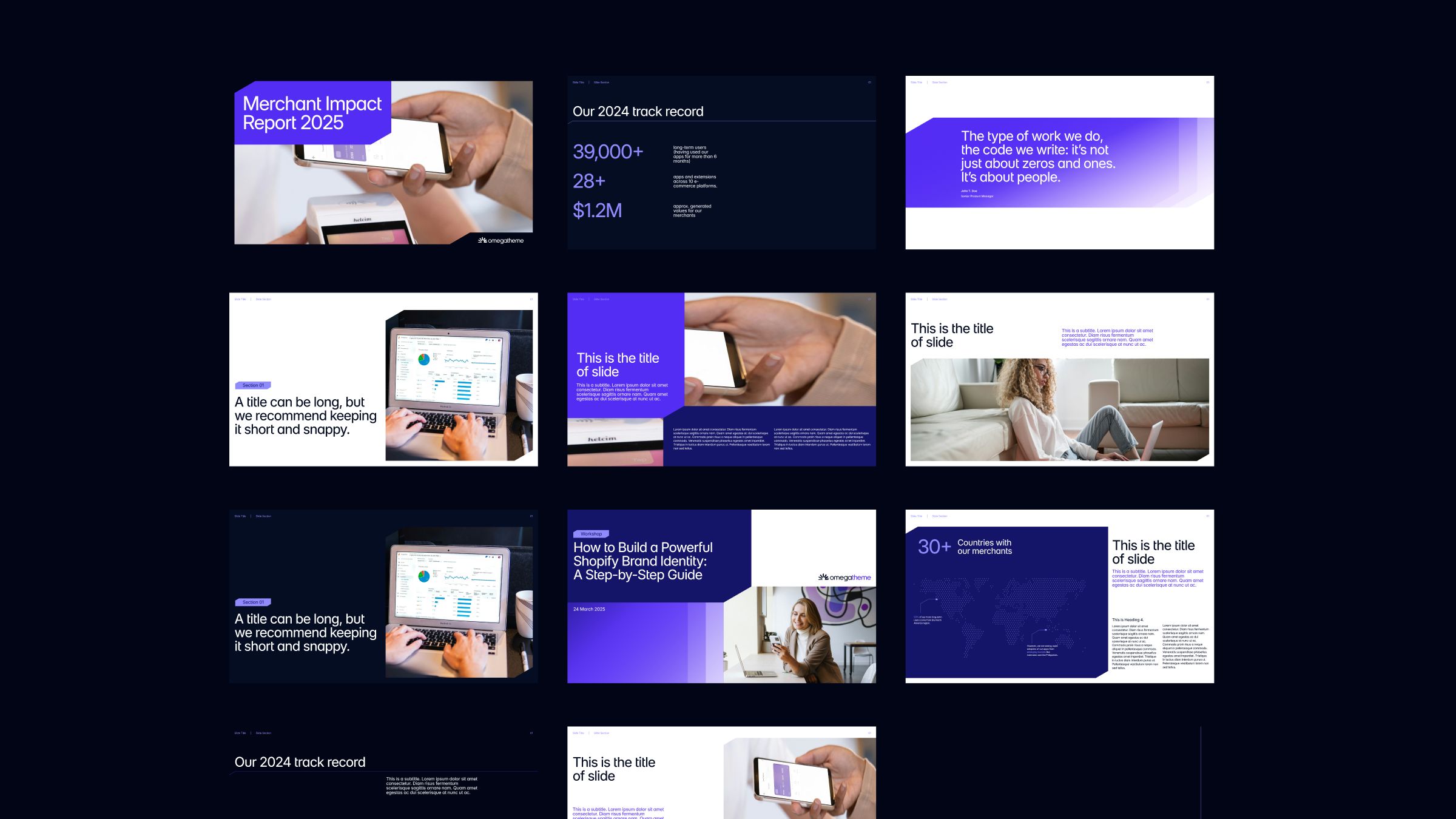 OmegaTheme's slide template